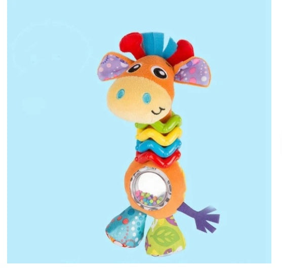Baby Toy Rattle Soft Educational Animal Shape Toy 6-24 Months