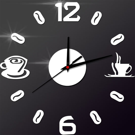 Creative Wall Sticker Clock Mute Living Room Decoration Clock Clock