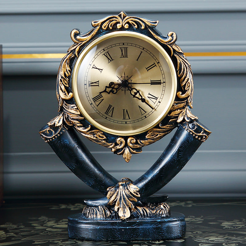 American Silent Pendulum Clock Desktop Clock Elephant Desk Clock