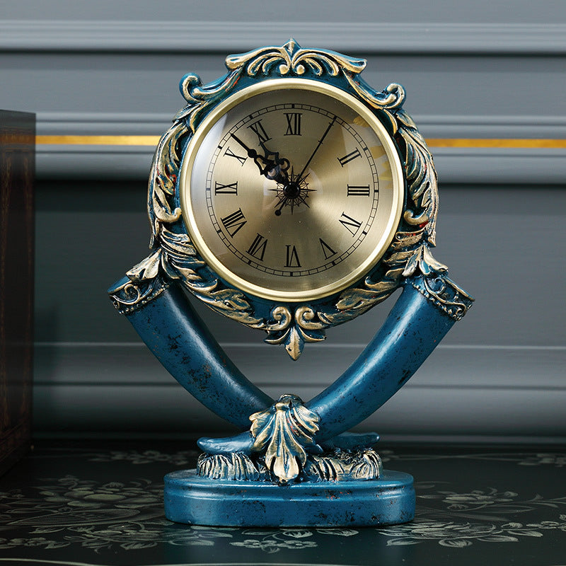 American Silent Pendulum Clock Desktop Clock Elephant Desk Clock