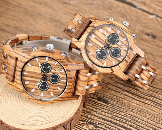 Wooden quartz watch fashion couple Watch