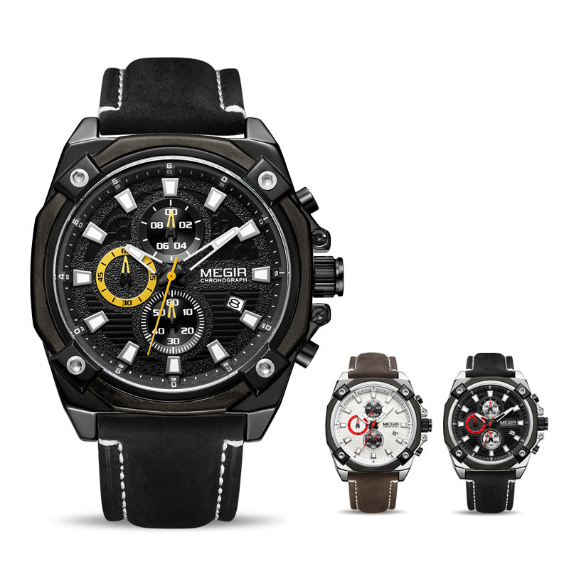Watch Multifunctional Chronograph Sports Calendar Quartz Watch Men's Watch