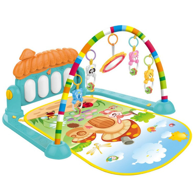 Baby toy fitness frame pedal piano baby music game blanket