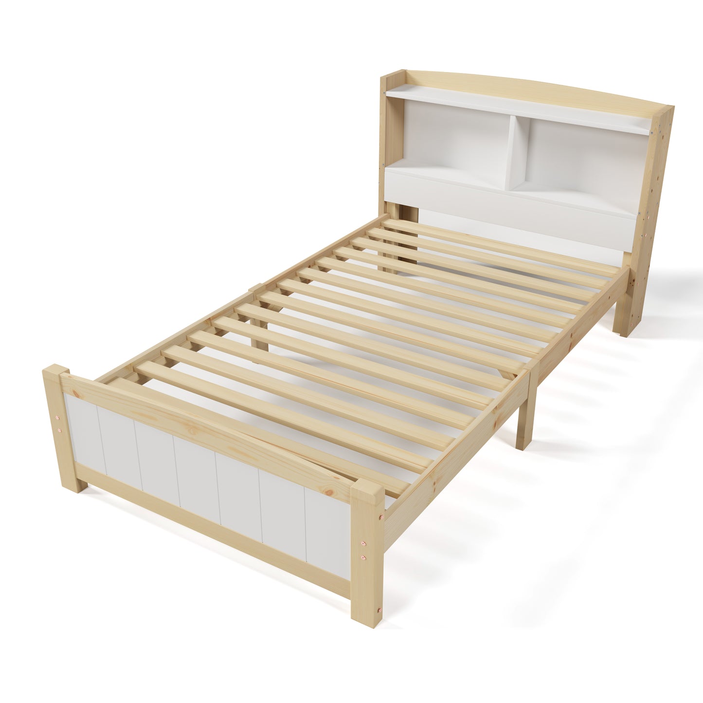 Einzelbett Aus Massivholz