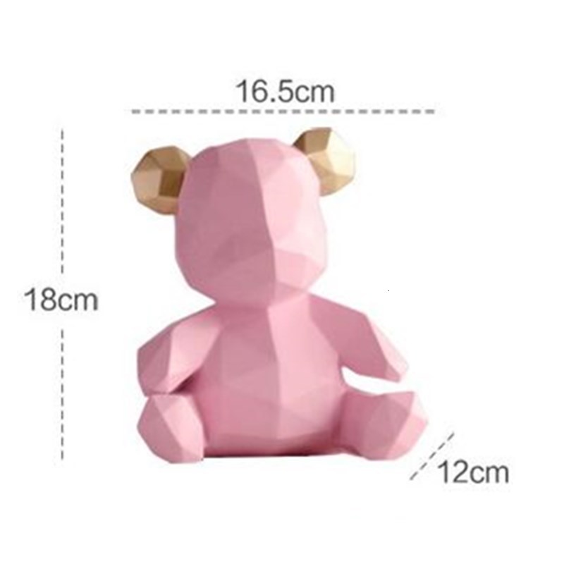 Nordic geometric bear ornaments