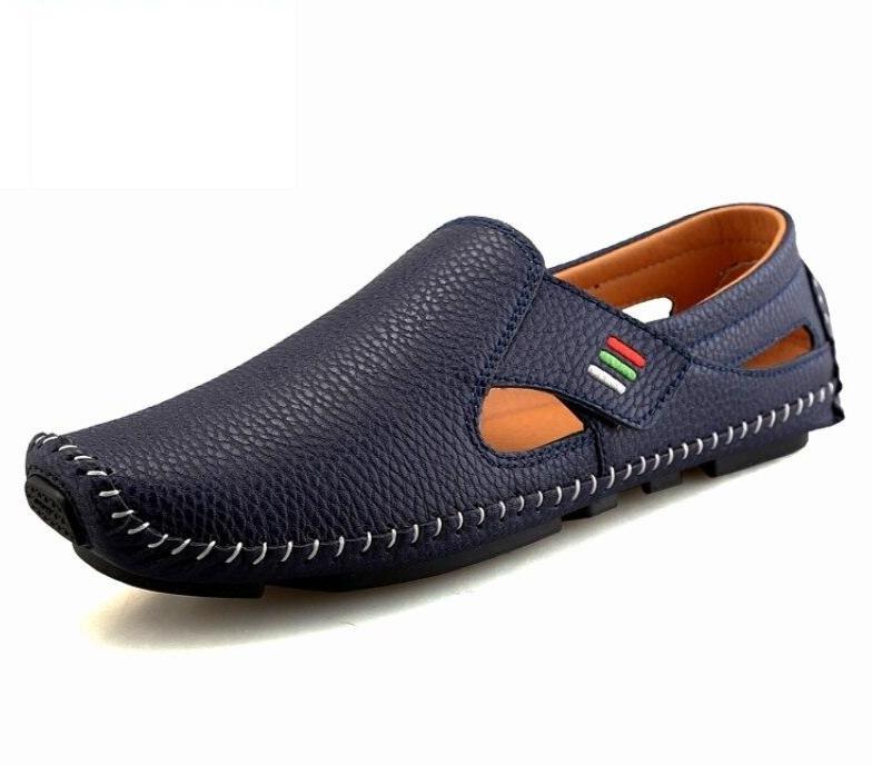 Peas shoes lazy leather shoes