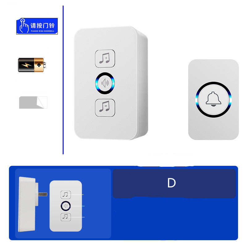Home One For With Two Electronic Remote Control Wireless Doorbell Smart Door