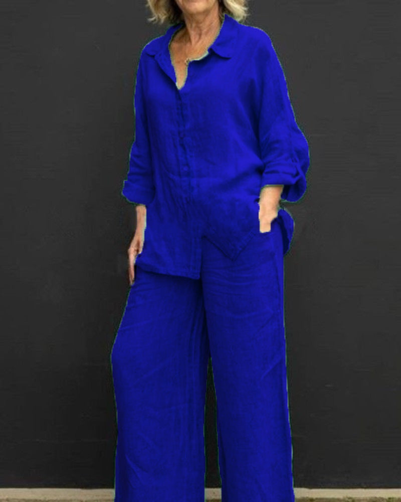 Women's Casual Urban Shirt Set