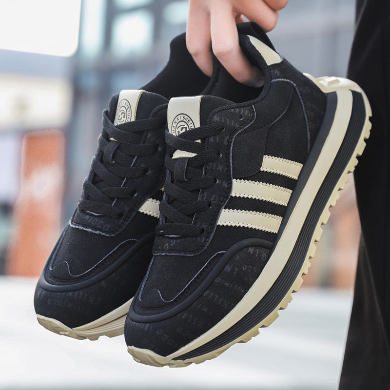 Mens Shoes Winter Trendy Mens Sneakers Mesh Breathable Casual Soft-Soled Deodorizing