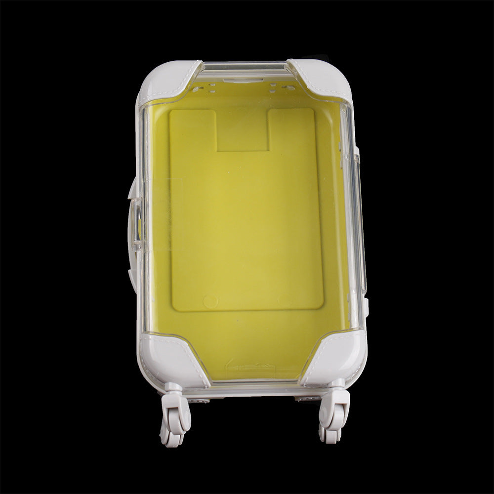 Children's Simple Cartoon Mini Suitcase Shape Storage Box