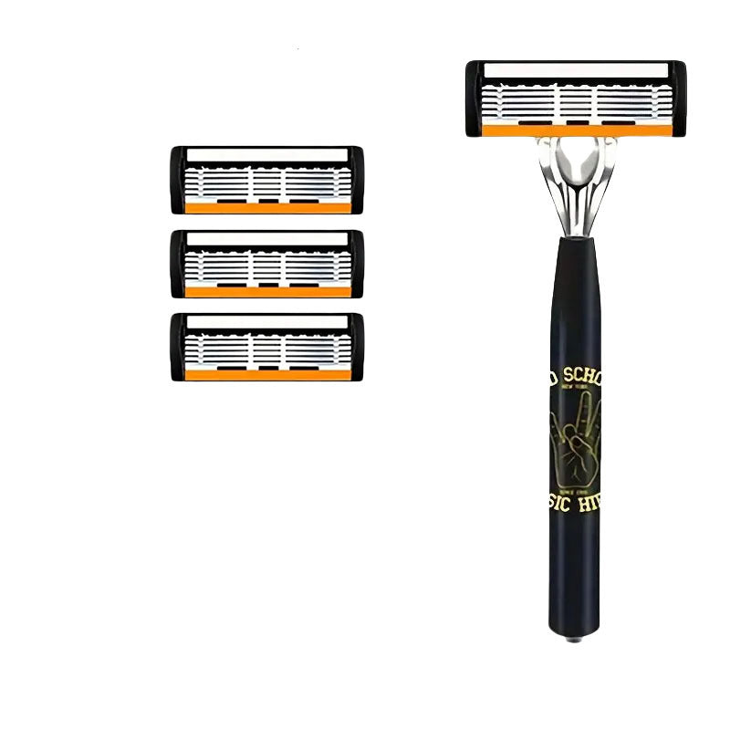 Six-layer Finger Type Handle For Manual Shaver Holder Cutter Head