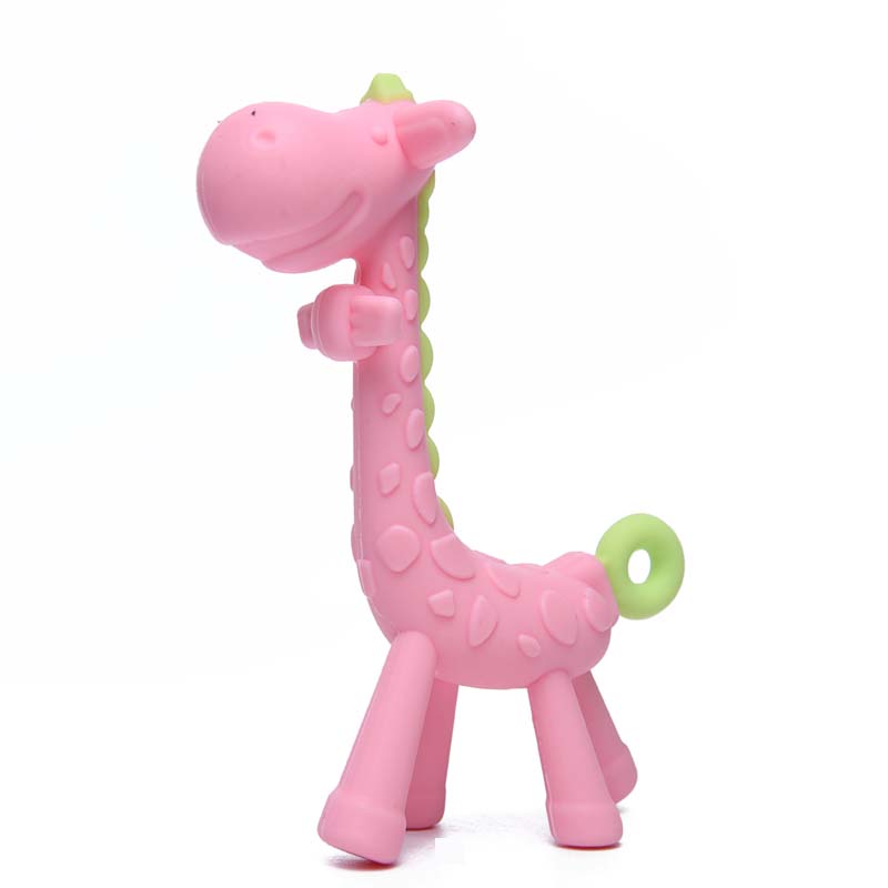 Giraffe Silicone Baby Molar Stick Teether Toy