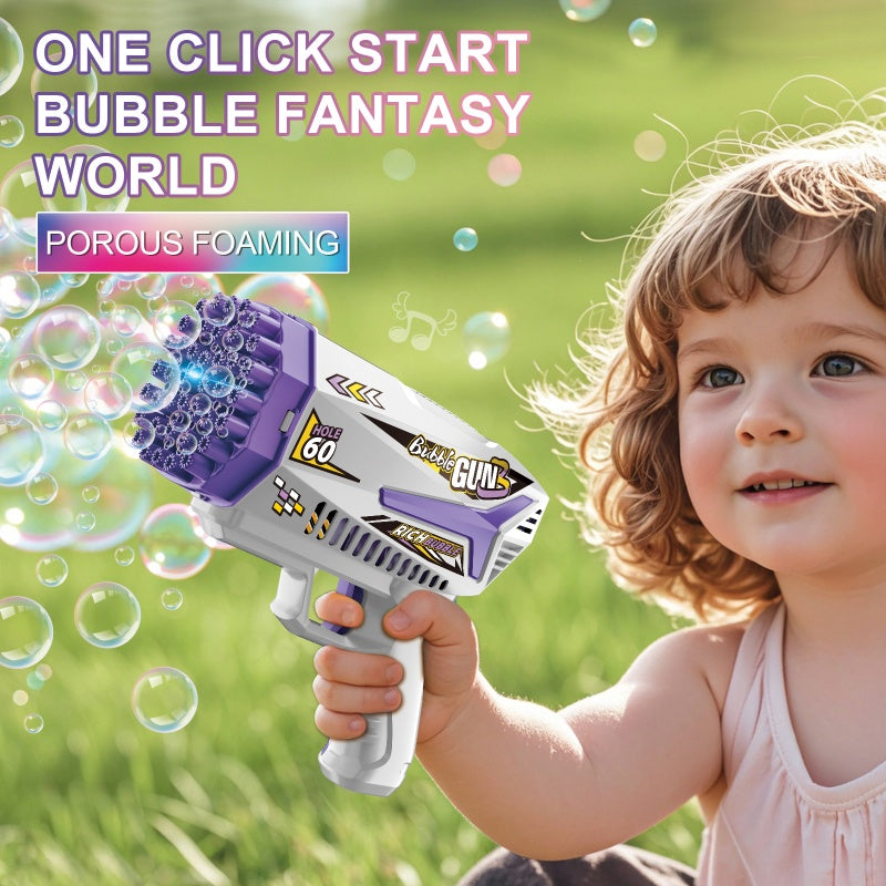 60-hole Bubble Gun - Purple