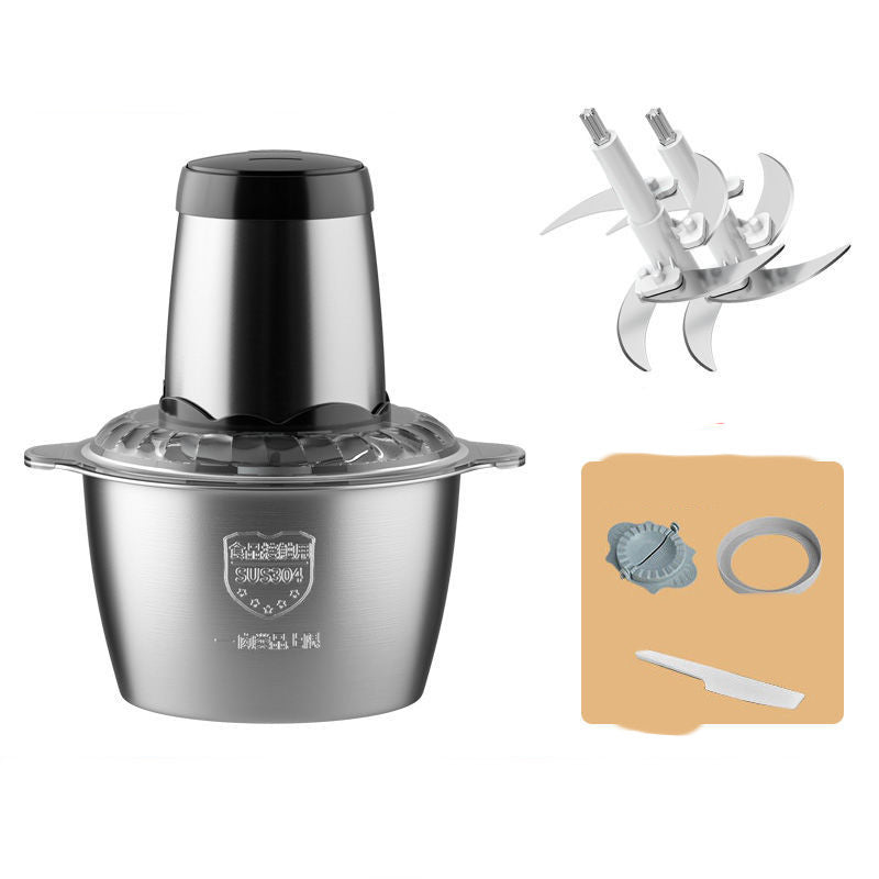 Meat Grinder Household Electric Multi-function Garlic Dumpling Meat Filling Small Meat Mincer Stirring Cooking Machine