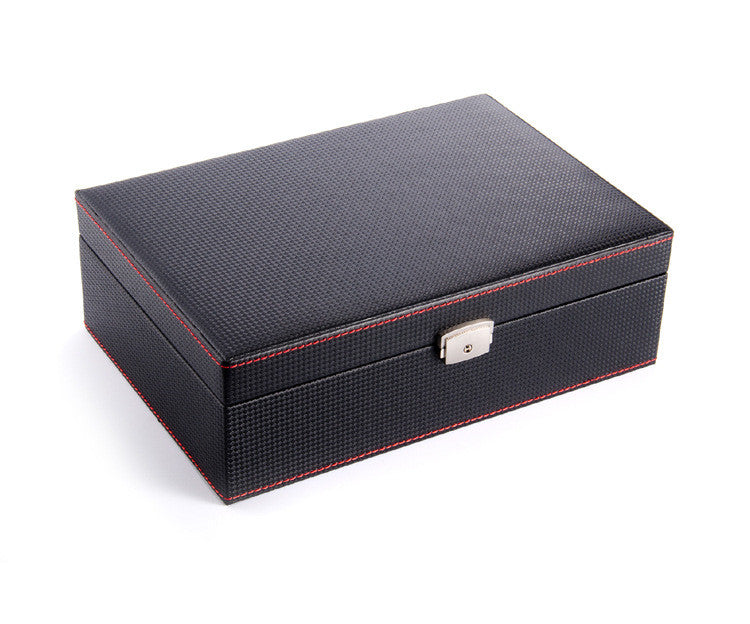 Carbon fiber leather watch box
