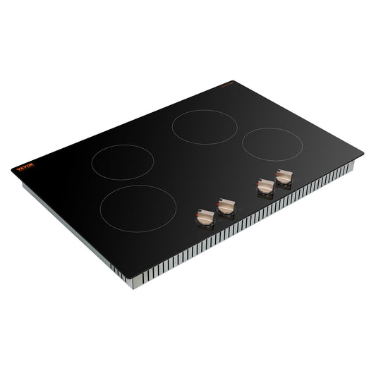6600W 4 Burner Induction Cooktop Electric Countertop Burner Knob Control