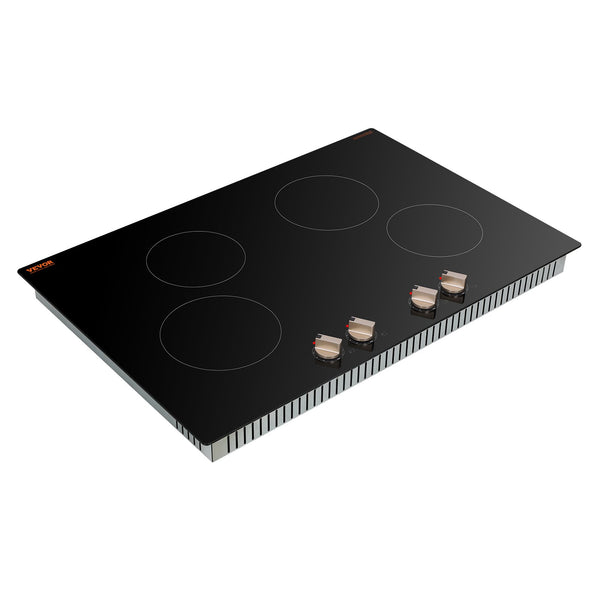 6600W 4 Burner Induction Cooktop Electric Countertop Burner Knob Control