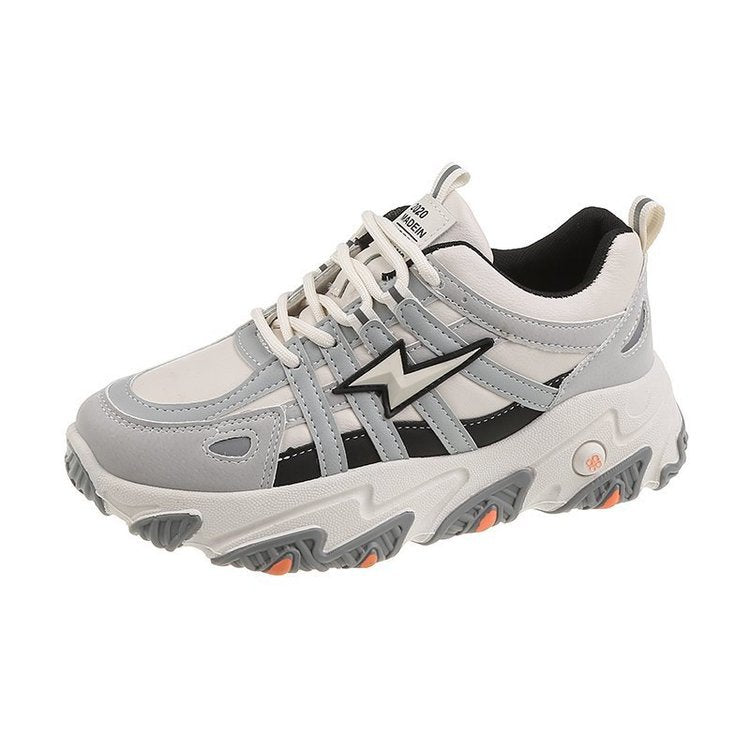 Platform sneakers with platform sole