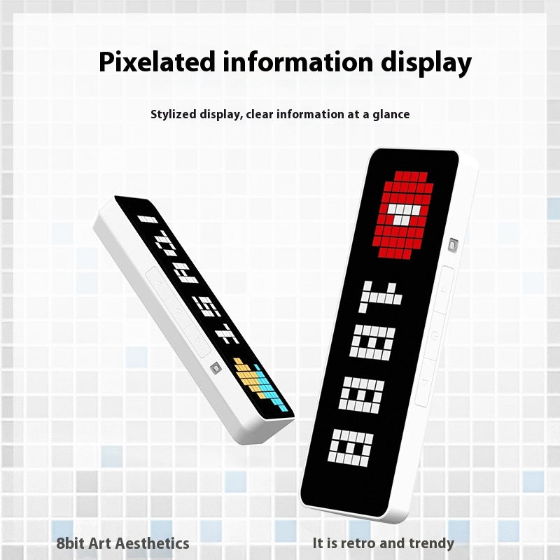 Self-media Blogger Multi-functional Desktop Clock Pixels