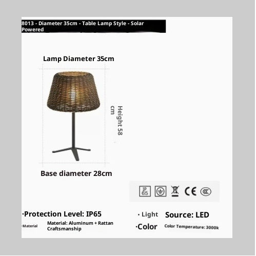 Remote-Controlled Floor Lamp For Villa Garden And Waterproof Balcony