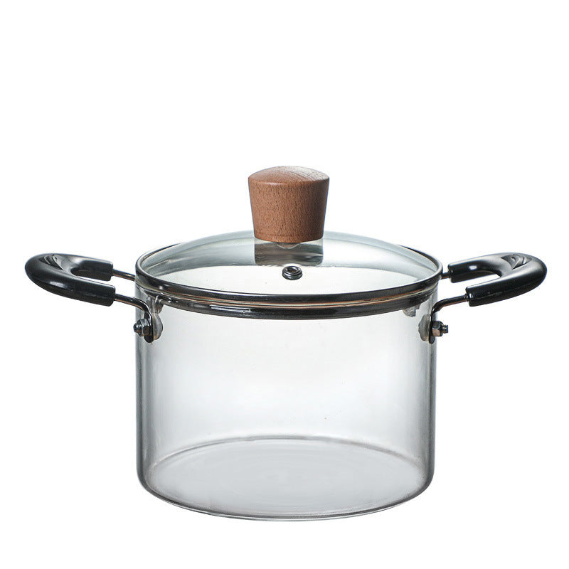 Transparent Binaural Steamer Household Glass Borosilicate