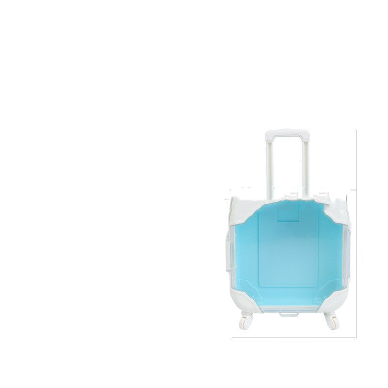 Children's Simple Cartoon Mini Suitcase Shape Storage Box