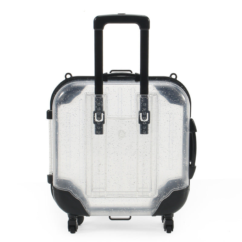 Children's Simple Cartoon Mini Suitcase Shape Storage Box