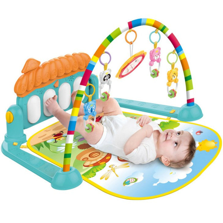 Baby toy fitness frame pedal piano baby music game blanket