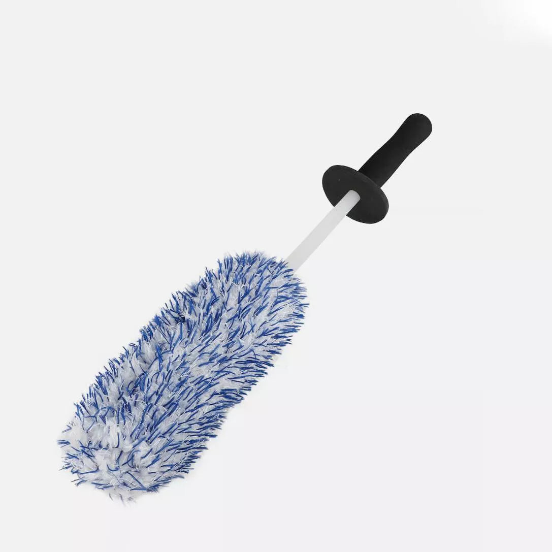 Car Wash Super Brush Microfiber Premium Wheels Brush Non-Slip Soft Handle Easy To Cleaning Car Wheel Spokes Car Accessories
