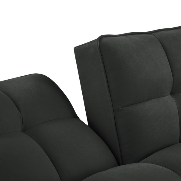 Newly Designed Linen Sofa Furniture With Adjustable Backrest And Easy Assembly Lounge Chair - Dark Gray