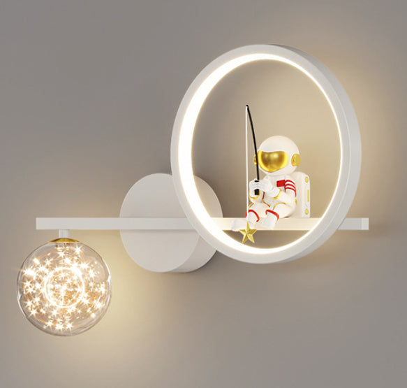 Children's Room Aisle Cartoon Astronaut Star Sky Ball Bedroom Bedside Lamp