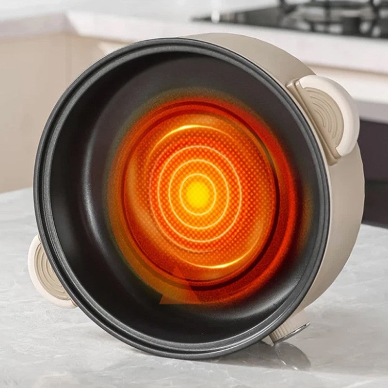 4L Electric Slow Cooker Glass Lid Non Stick Rice Cooking Frying Pan Stew Pot NEW