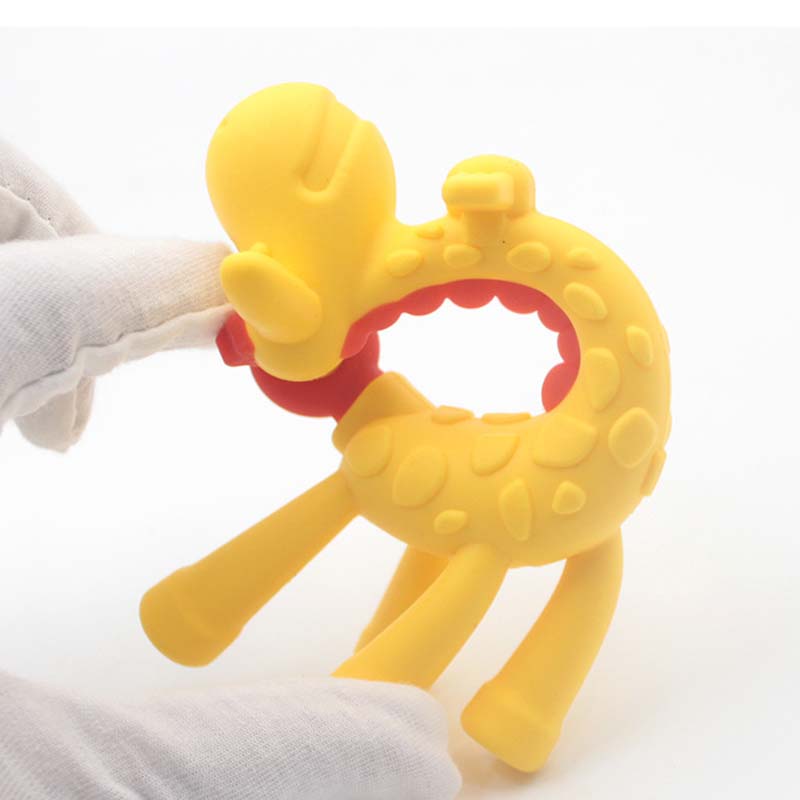 Giraffe Silicone Baby Molar Stick Teether Toy