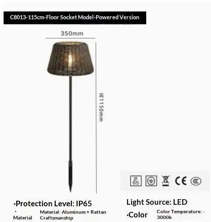 Remote-Controlled Floor Lamp For Villa Garden And Waterproof Balcony