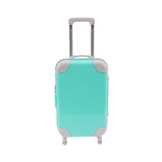 Children's Simple Cartoon Mini Suitcase Shape Storage Box