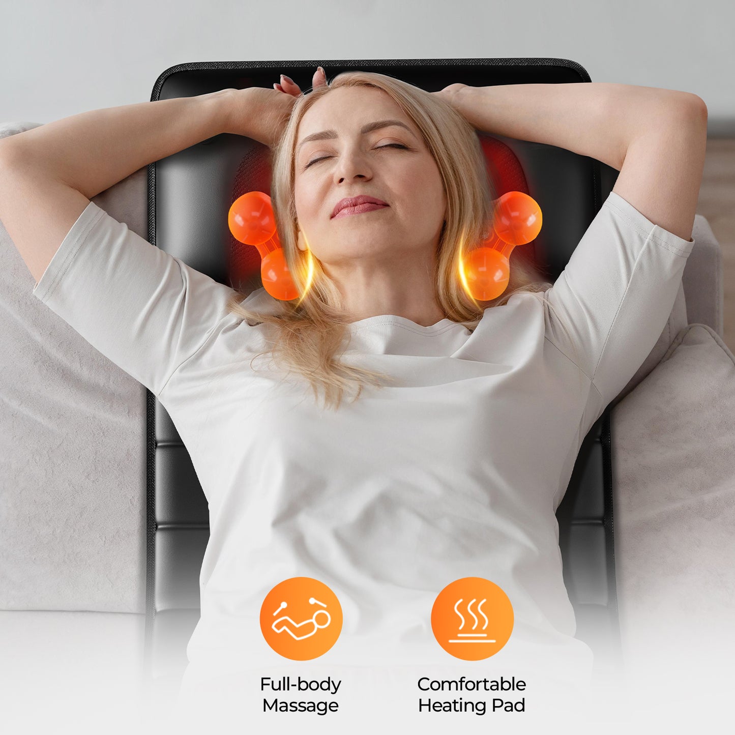 Amazon Restricted Products  Foldable Massage Mattress Controller With Smart Heating And Timer, Perfect For Full-body Relaxation At Home, Portable And Convenient For Home Use