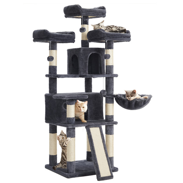 Cat Tree, 67.7 Inches Large Tower, Cat Condo