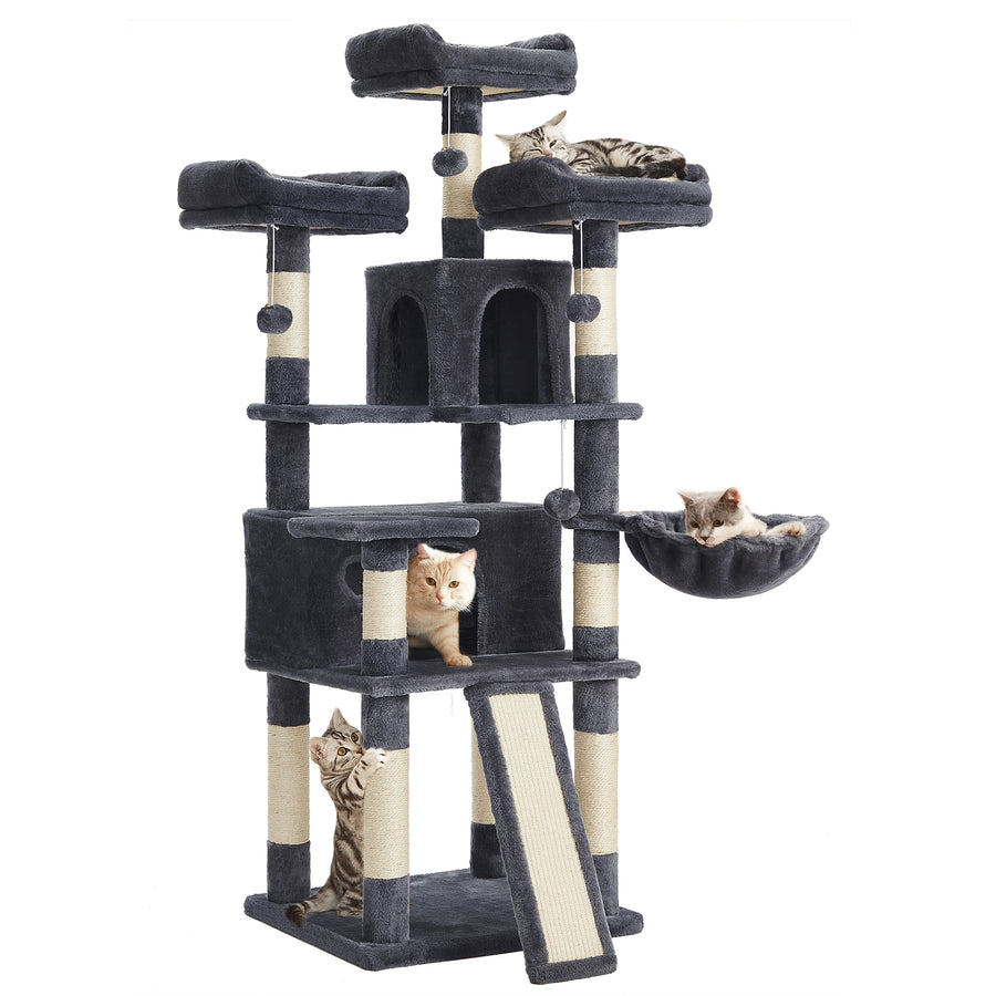 Cat Tree, 67.7 Inches Large Tower, Cat Condo