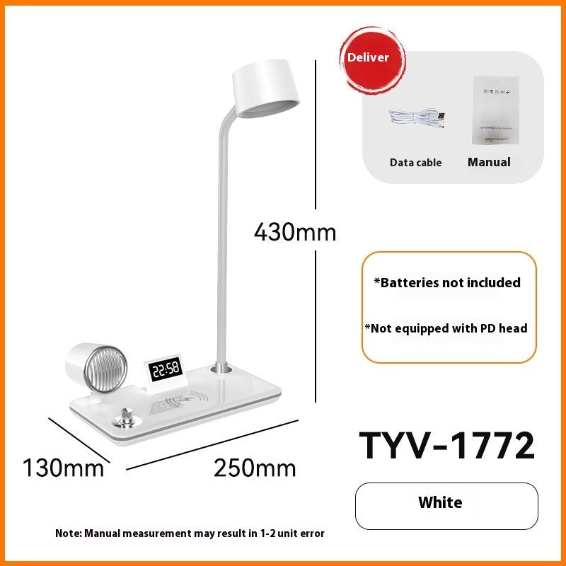 Intelligent Wireless Charging Lamp Digital Display Time Eye-protection Lamp