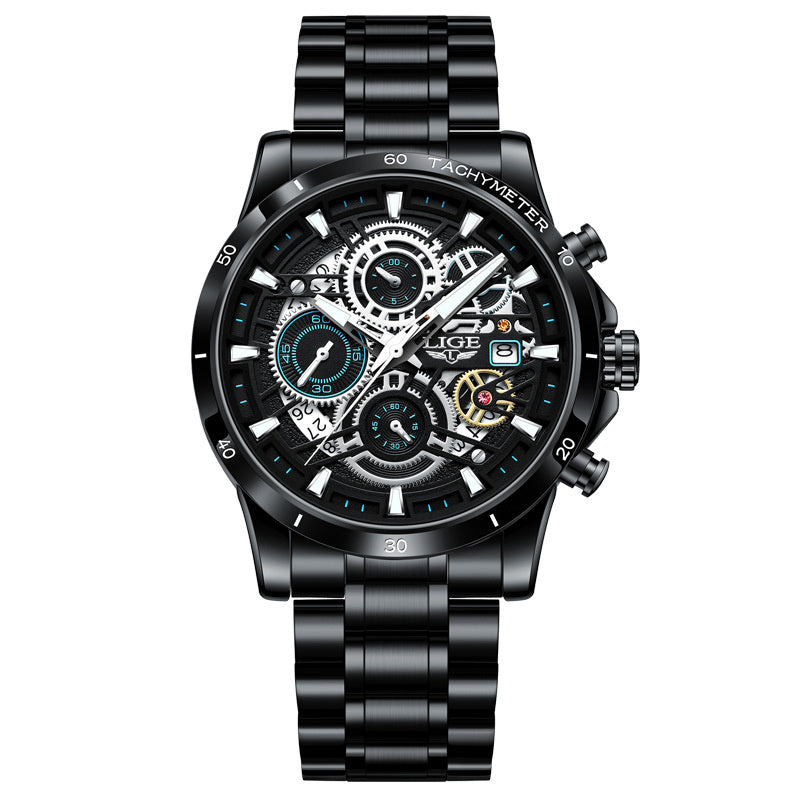 Audi design watch in silver