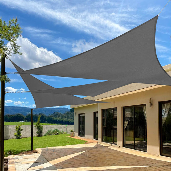 Prohibited From Sale On Amazon XISHAN 10'X10'X14' Dark Grey,Mocha,Sand,Light Grey HDPE Sunshade Sail, 160 Grams