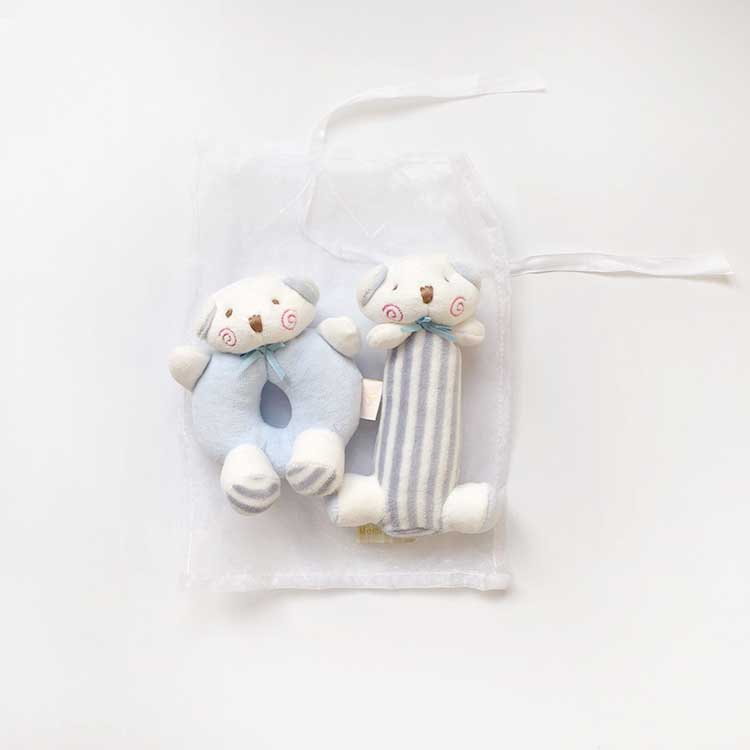 Pure cotton baby rattle toy