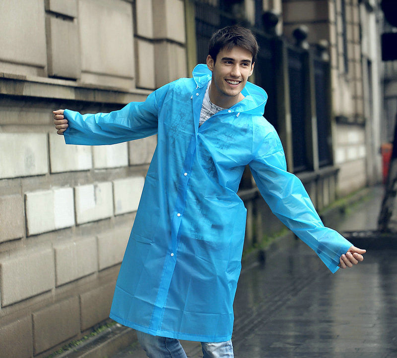 Raincoat Outdoor Transparent Windproof Rain Coat New Rainwear 7 Colors