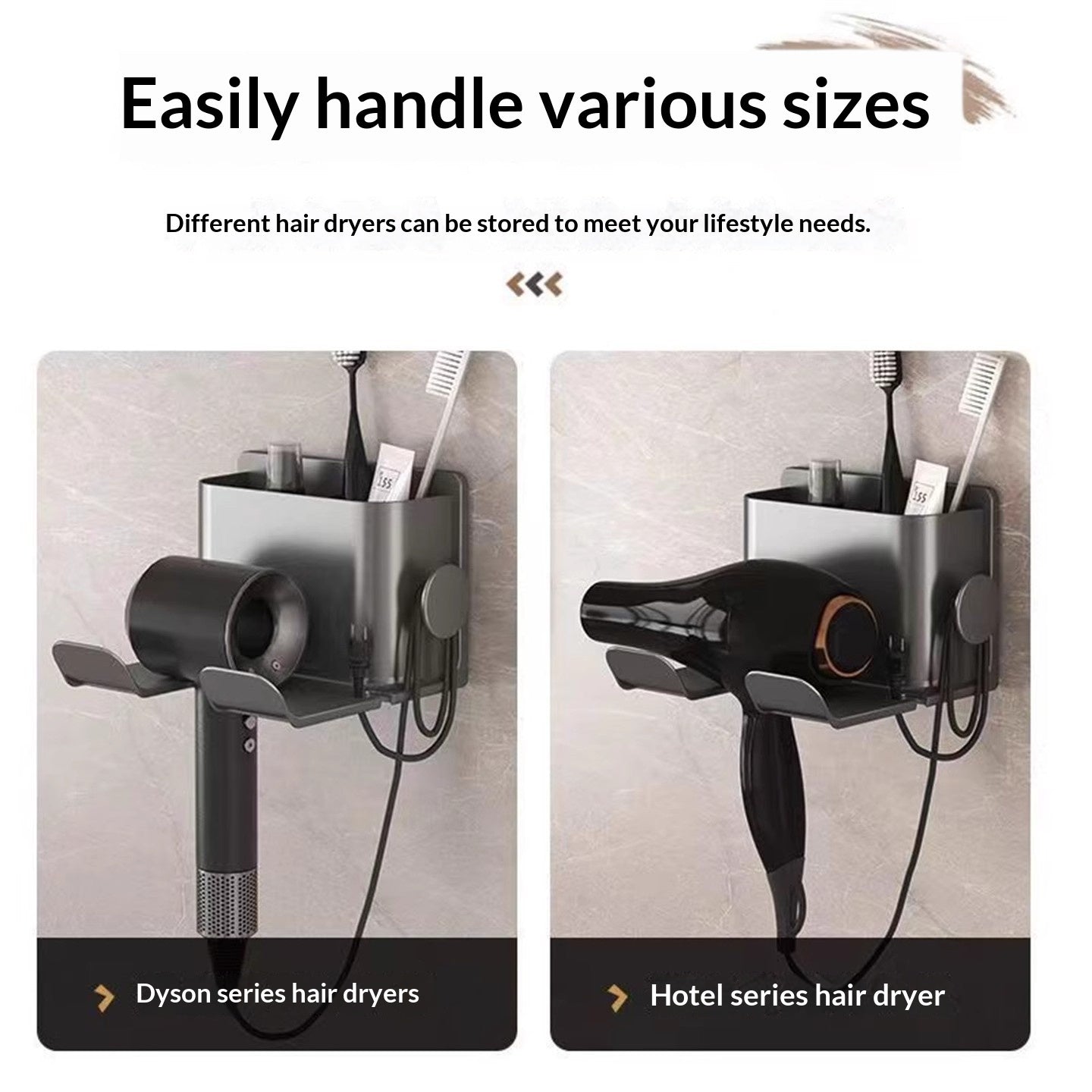 No-Drill Bathroom Wall-Mounted Shelf
