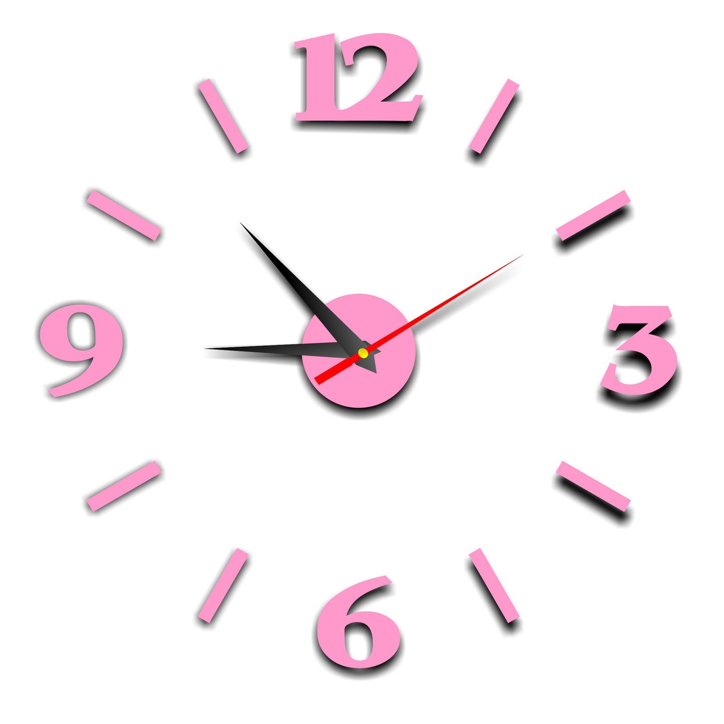 Wall Clock Living Room Personality Clock Large Wall Clock Mute Modern Minimalist Art Digital Clock