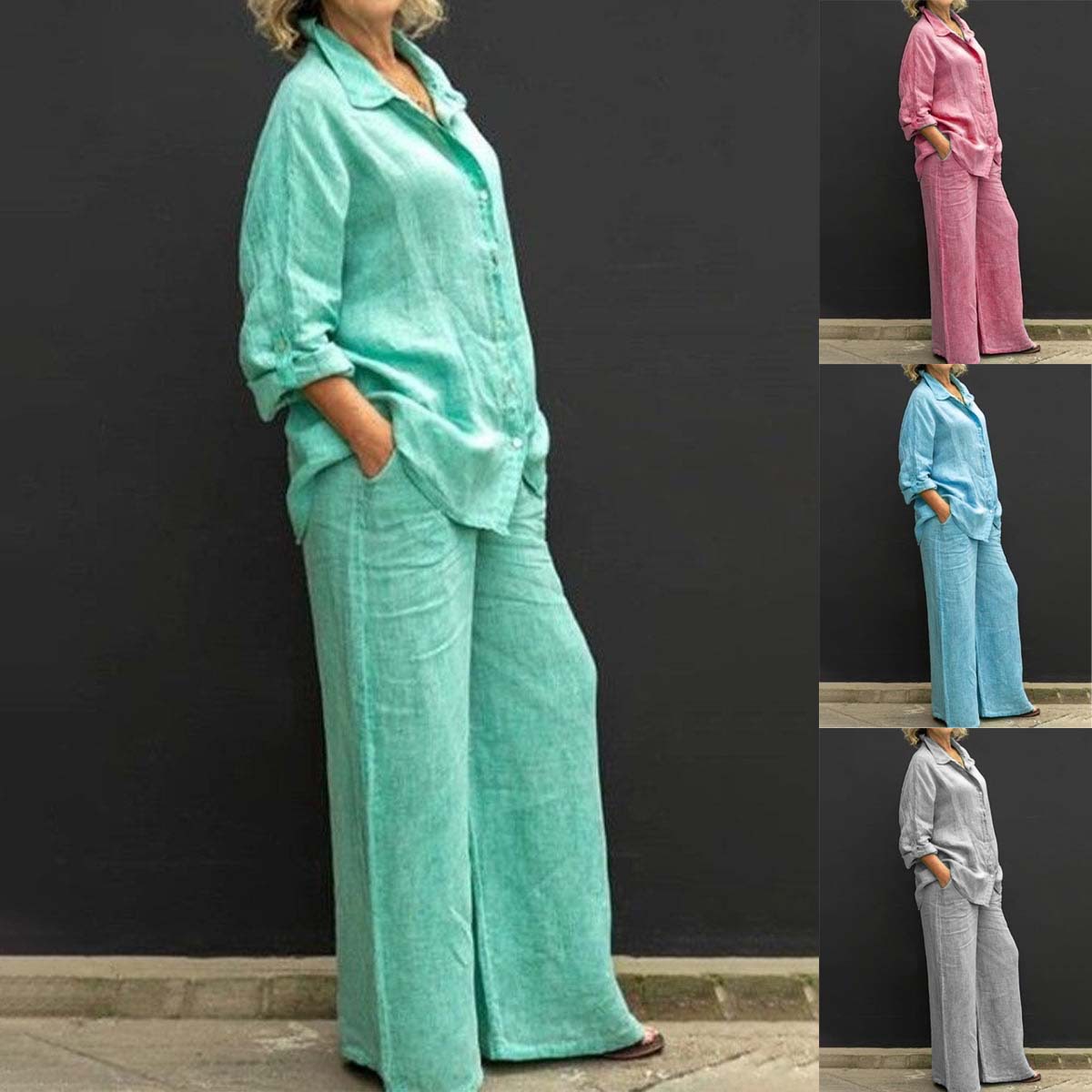 Women's Casual Urban Shirt Set