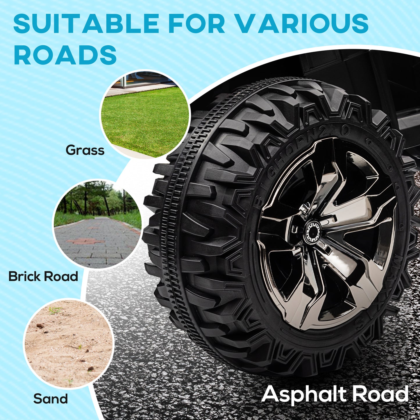 12V 4 Wheeler Kids ATV with Music
