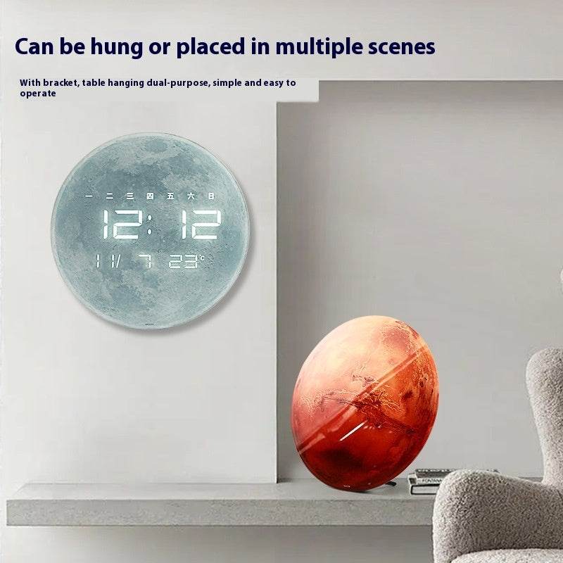 LCD Digital Electronic Wall Clock Simple Living Room Fashion Clock