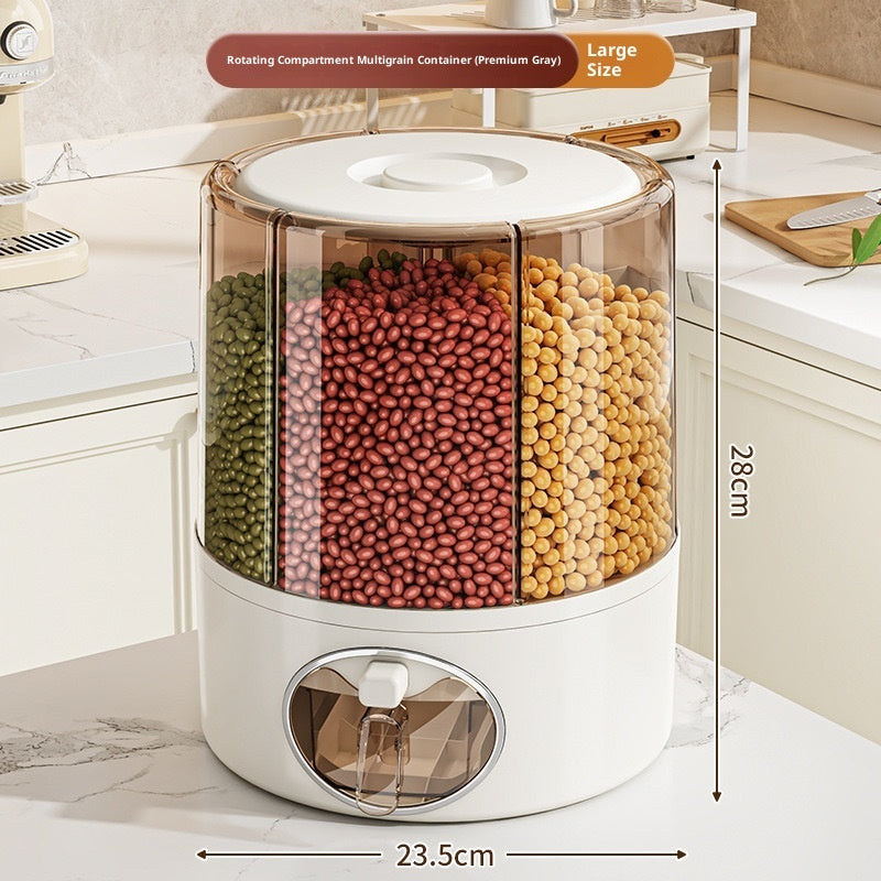 Rotatable Cereals Storage Bucket Insect Proof Sealed