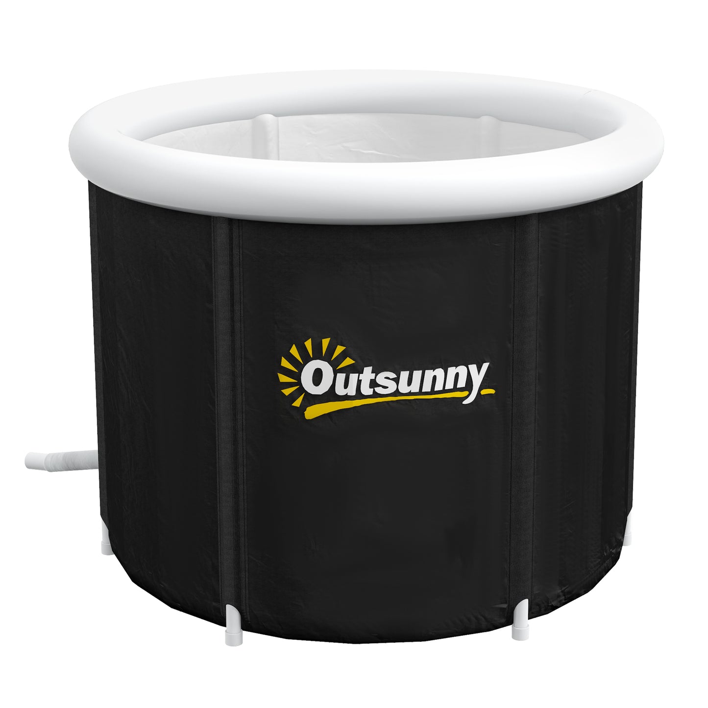 Cold Plunge Tub, Portable Ice Bath Cold Water Therapy Tub with Thermo Lid, for Athletes Recovery, Black